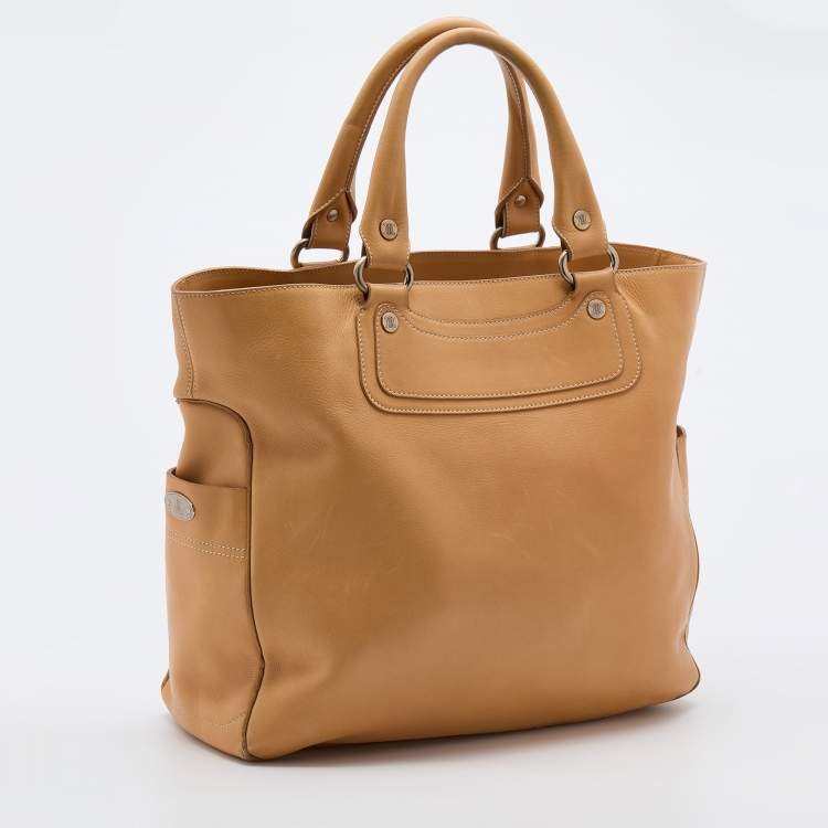 Pre Owned Celine Beige Leather Boogie Tote