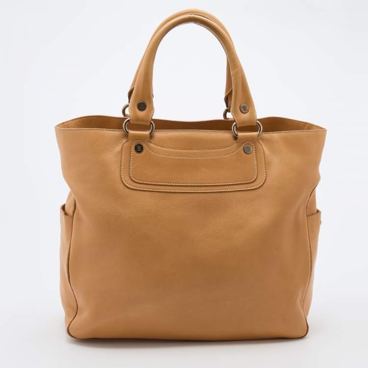 Pre Owned Celine Beige Leather Boogie Tote