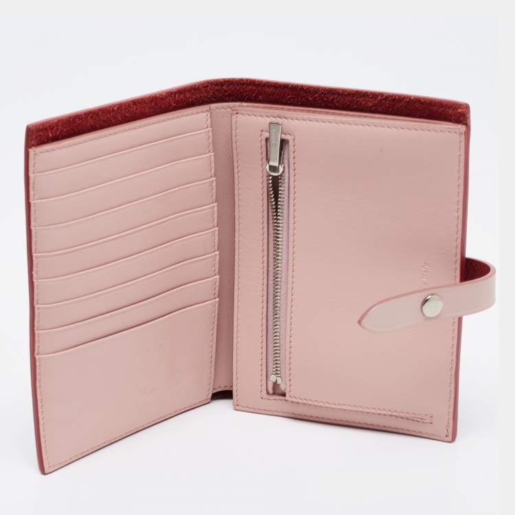 Pre Owned Celine Brown Leather Medium Multifunction Strap Bifold Wallet