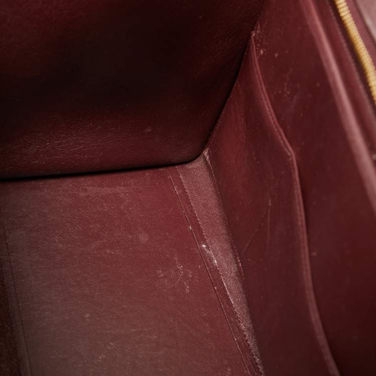 Pre Owned Celine Tricolor Leather Medium Trapeze Top Handle Bag