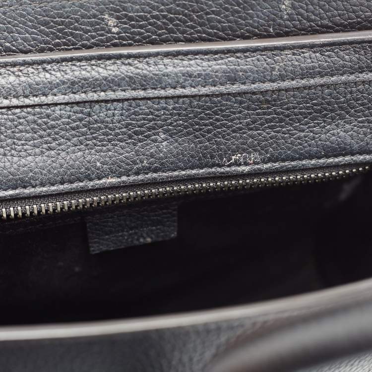 Pre Owned Céline Black Leather Nano Luggage Tote