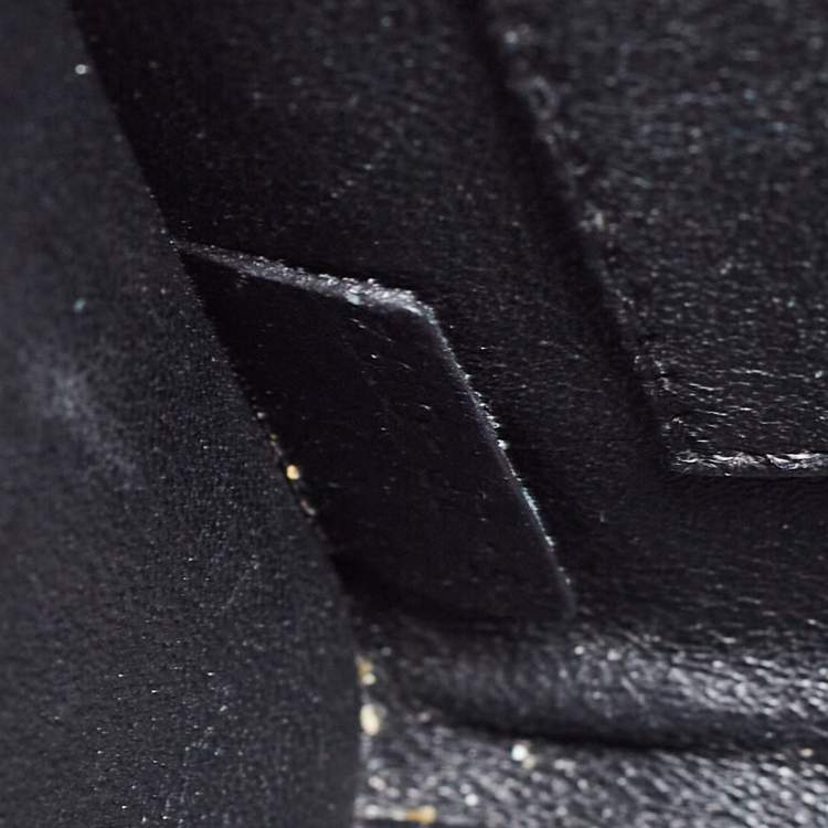 Pre Owned Celine Tri Color Leather and Suede Nano Luggage Tote