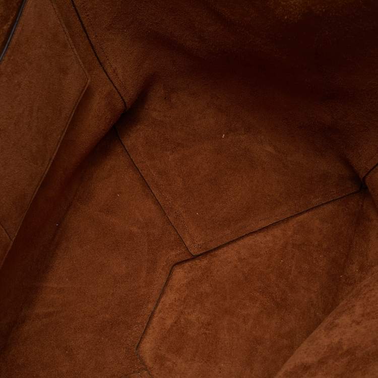 Pre Owned Celine Brown Leather Medium Cabas Phantom Tote