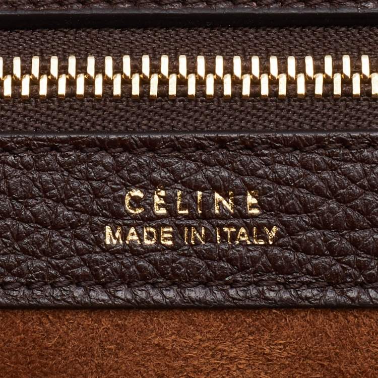 Pre Owned Celine Brown Leather Medium Cabas Phantom Tote