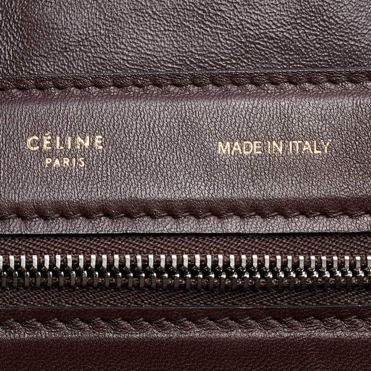 Pre Owned Celine Brown Python and Leather Vertical Cabas Tote