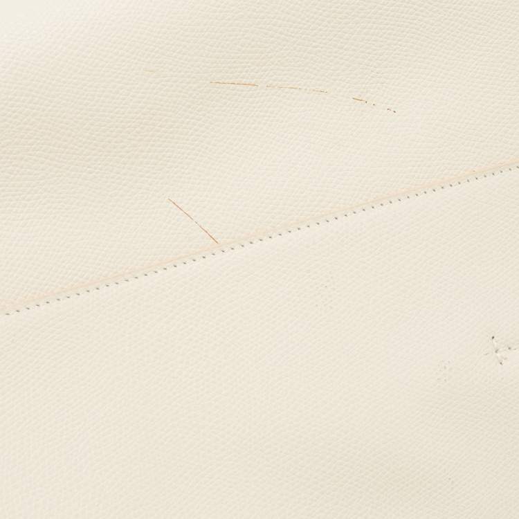 Pre Owned Céline Off White Leather Medium Cabas Phantom Tote