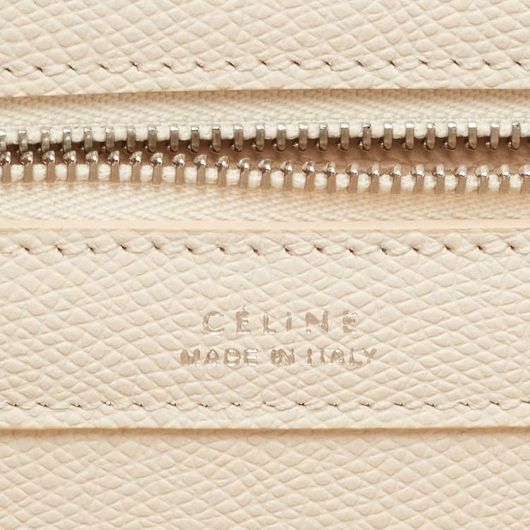 Pre Owned Céline Off White Leather Medium Cabas Phantom Tote