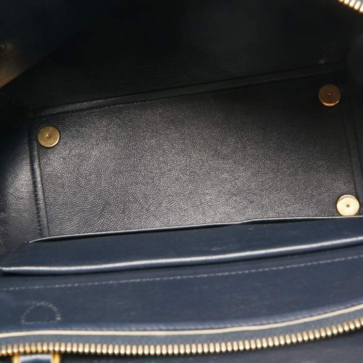 Pre Owned Celine Blue Leather Mini Belt Top Handle Bag