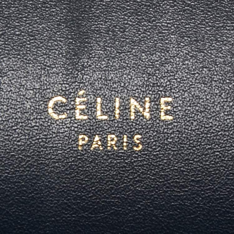 Pre Owned Celine Blue Leather Mini Belt Top Handle Bag