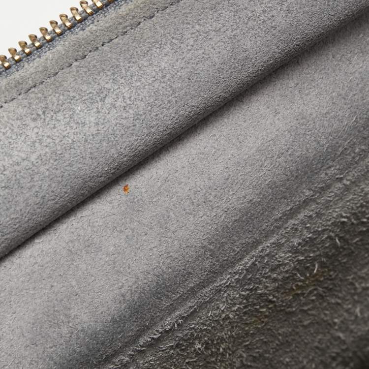 Pre Owned Celine Grey Leather Nano Luggage Tote
