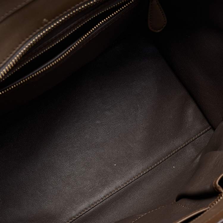Pre Owned Celine Tricolour Leather Mini Luggage Tote