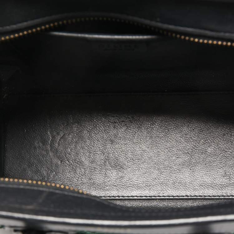 Pre Owned Céline Tri Color Leather and Python Nano Luggage Tote