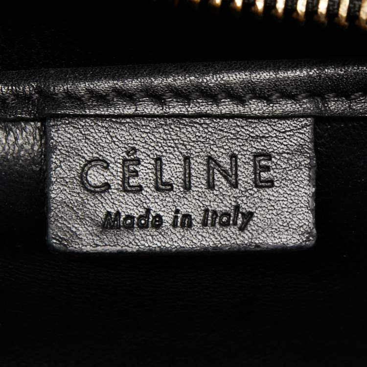 Pre Owned Céline Tri Color Leather and Python Nano Luggage Tote