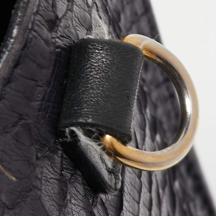 Pre Owned Céline Tri Color Leather and Python Nano Luggage Tote