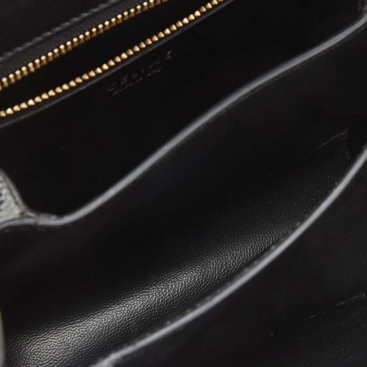 Pre Owned Celine Green Lizard Small Classic Box Flap Bag