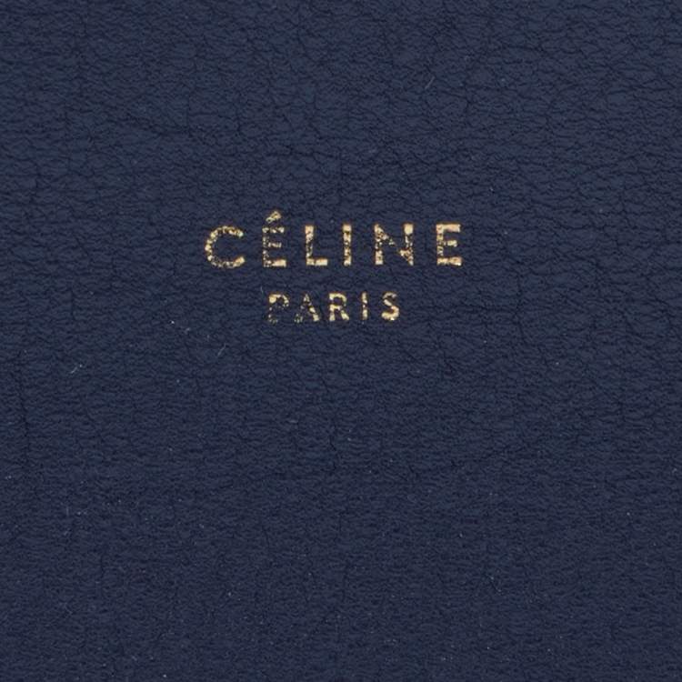 Pre Owned Celine Tri Color Leather All Soft Shoulder Bag