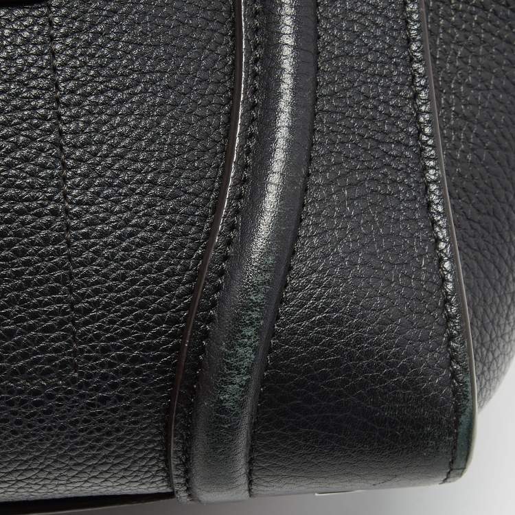 Pre Owned Celine Black Leather Mini Luggage Tote