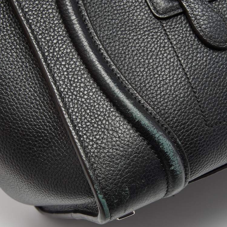 Pre Owned Celine Black Leather Mini Luggage Tote