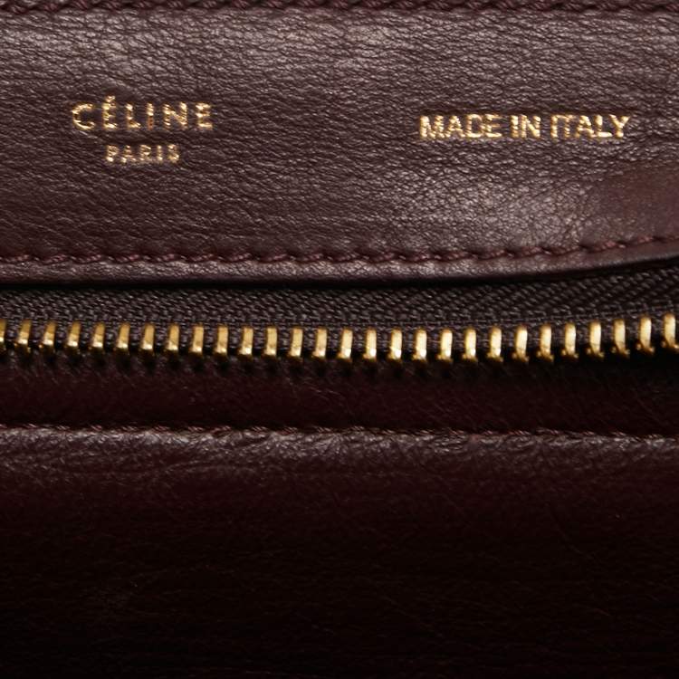 Pre Owned Celine Multicolor Python,Leather and Suede Medium Trapeze Bag