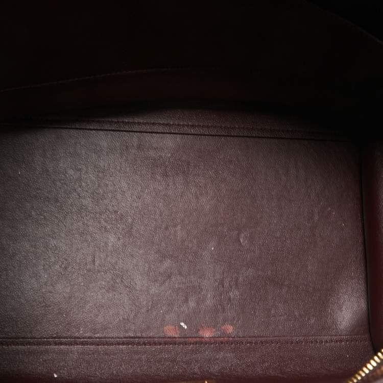 Pre Owned Celine Multicolor Python,Leather and Suede Medium Trapeze Bag