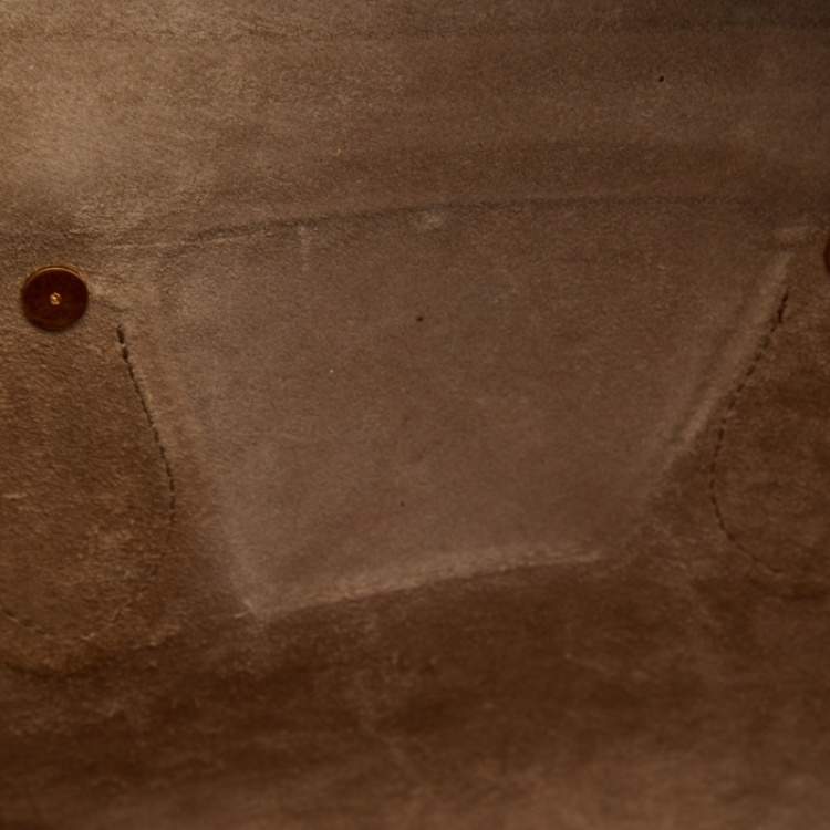 Pre Owned Celine Dark Red Leather Small Tie Tote