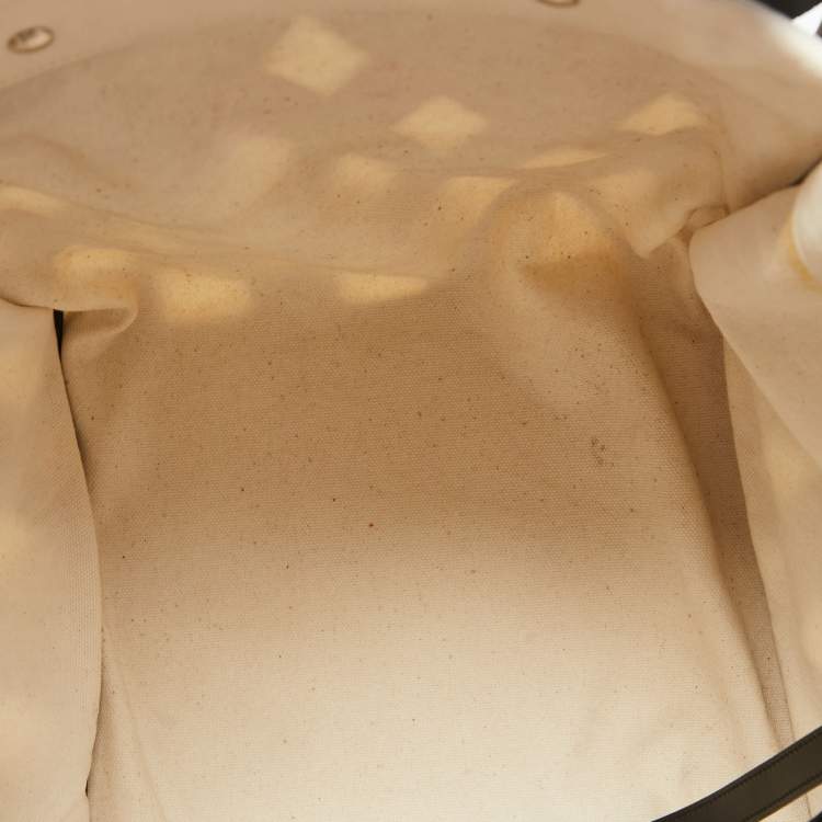 Pre Owned Celine Black Cutout Leather Medium Phantom Luggage Tote