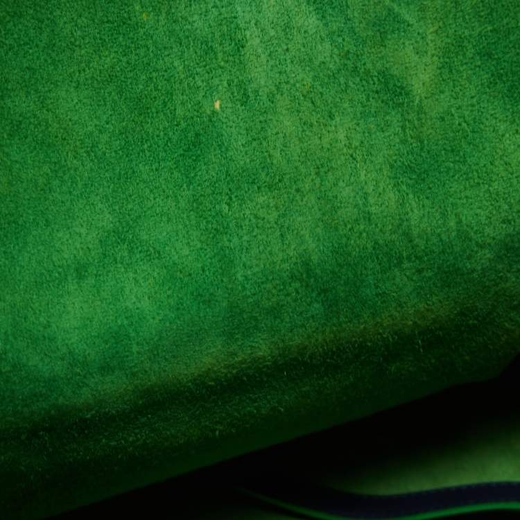 Pre Owned Céline Navy Blue/Green Leather Medium Phantom Luggage Tote