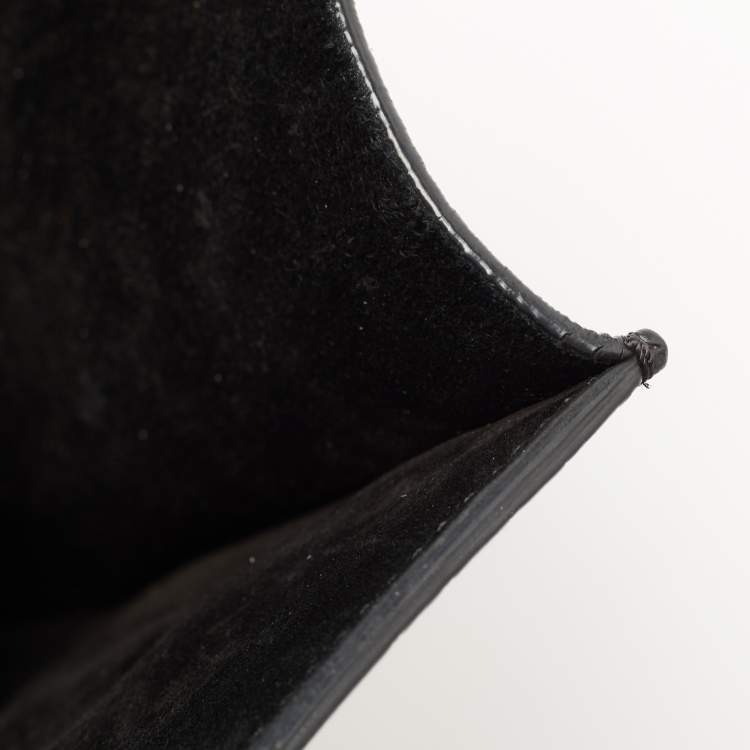 Pre Owned Celine Black Croc Embossed Leather Medium Phantom Luggage Tote