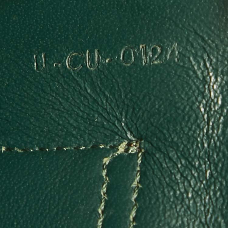 Pre Owned Celine Tri Color Leather and Python Medium Pocket Chain Clutch