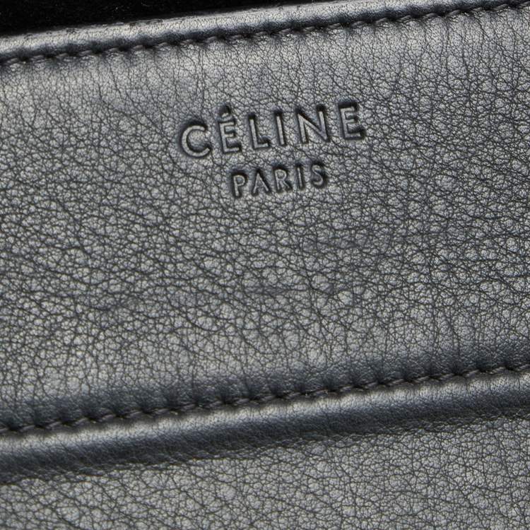 Pre Owned Celine Black Leather Medium Phantom Luggage Tote