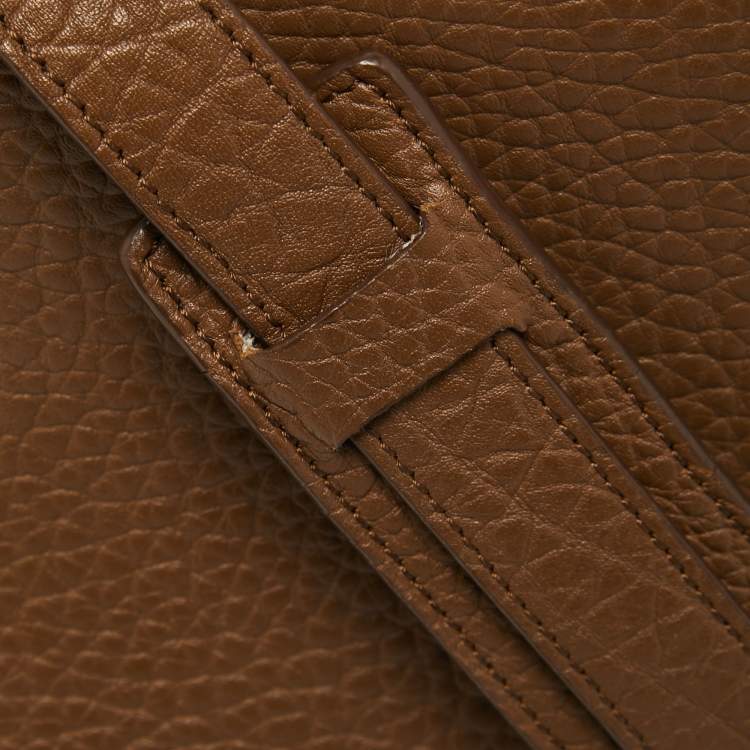 Pre Owned Celine Tri Color Leather and Nubuck Small Trapeze Top Handle Bag