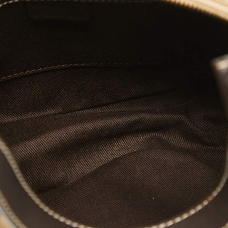 مملوكة مسبقًا Celine Beige Embossed Suede Vintage Ava Hobo