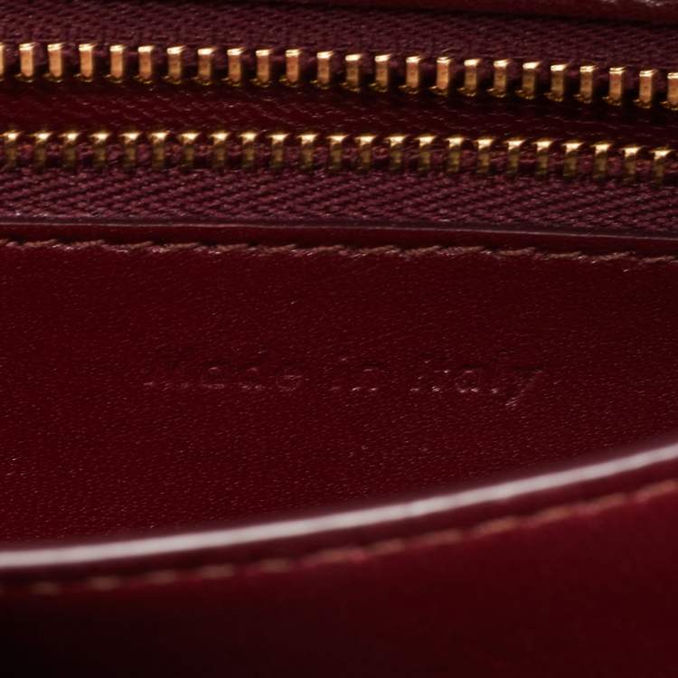 Pre Owned Celine Red Leather Small Classic Box Flap Bag