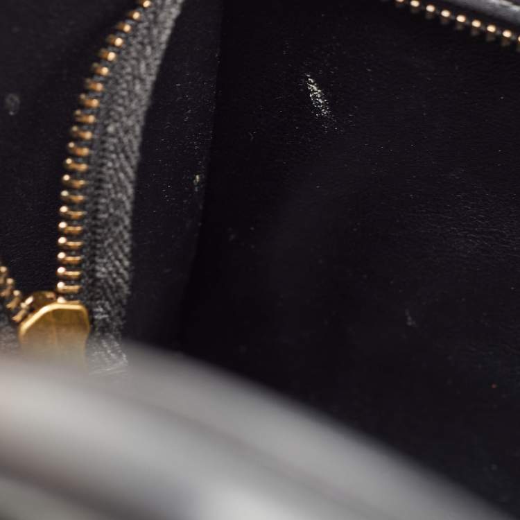 Pre Owned Celine Black Leather Nano Luggage Tote