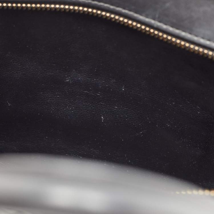 Pre Owned Celine Black Leather Nano Luggage Tote