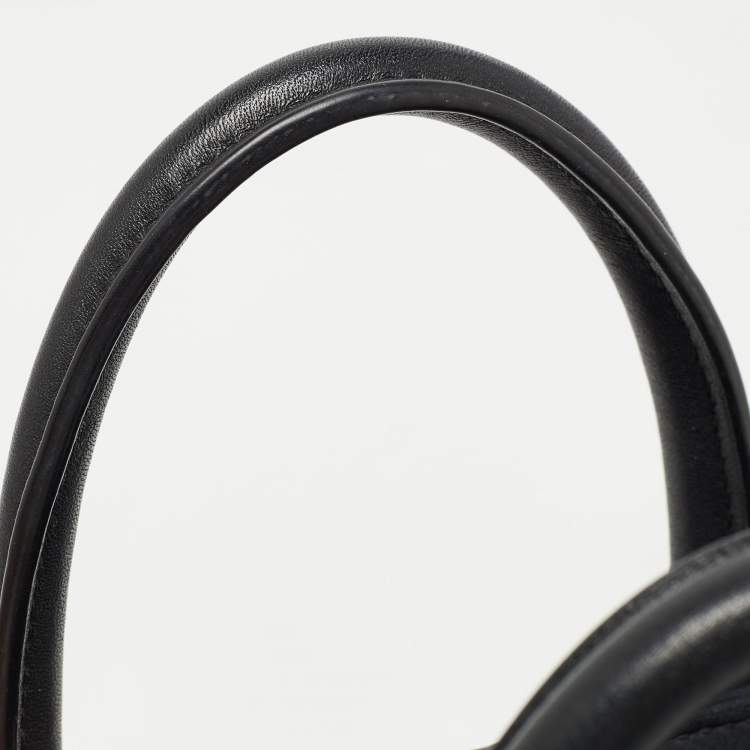 Pre Owned Celine Black Leather Nano Luggage Tote