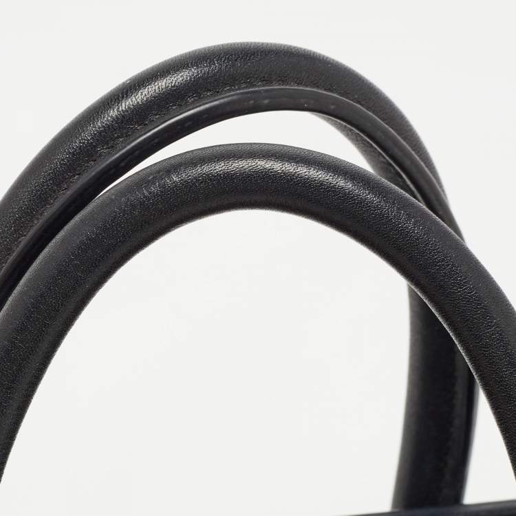 Pre Owned Celine Black Leather Nano Luggage Tote