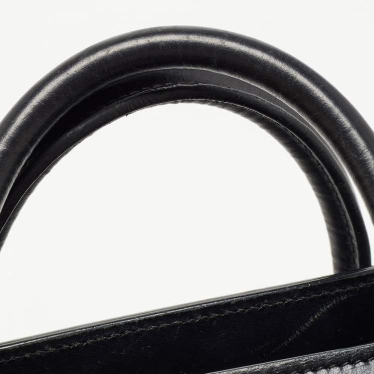 Pre Owned Céline Black Leather Nano Luggage Tote