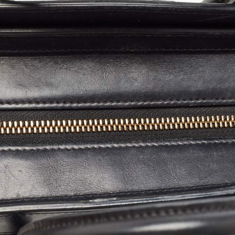 Pre Owned Céline Black Leather Nano Luggage Tote