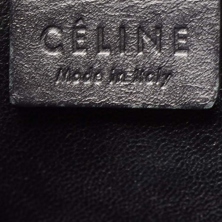 Pre Owned Céline Black Leather Nano Luggage Tote