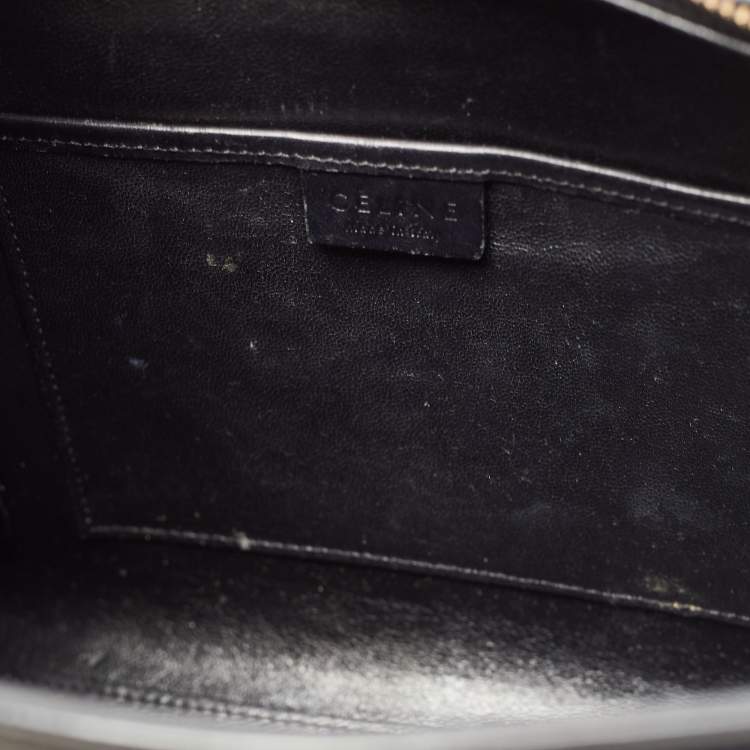 Pre Owned Céline Black Leather Nano Luggage Tote
