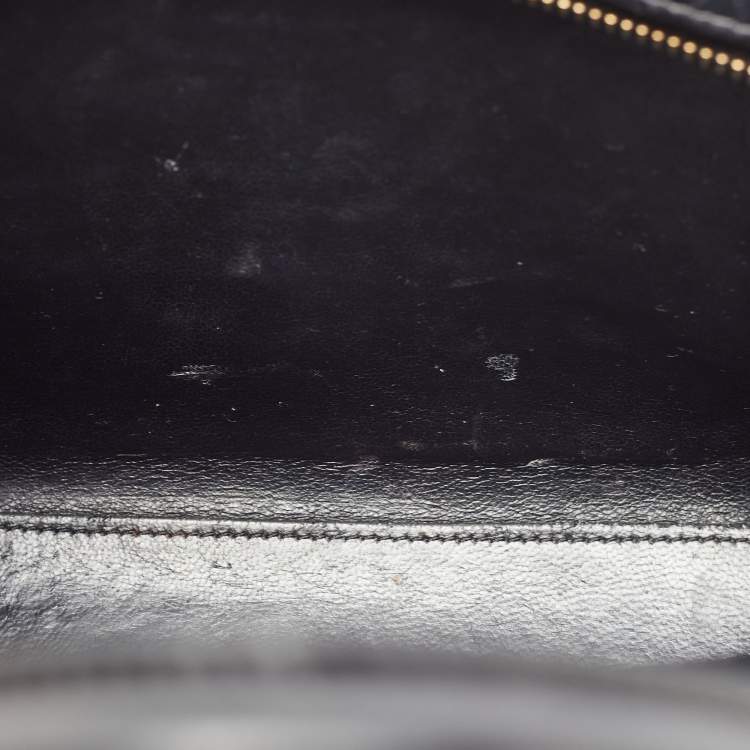 Pre Owned Céline Black Leather Nano Luggage Tote