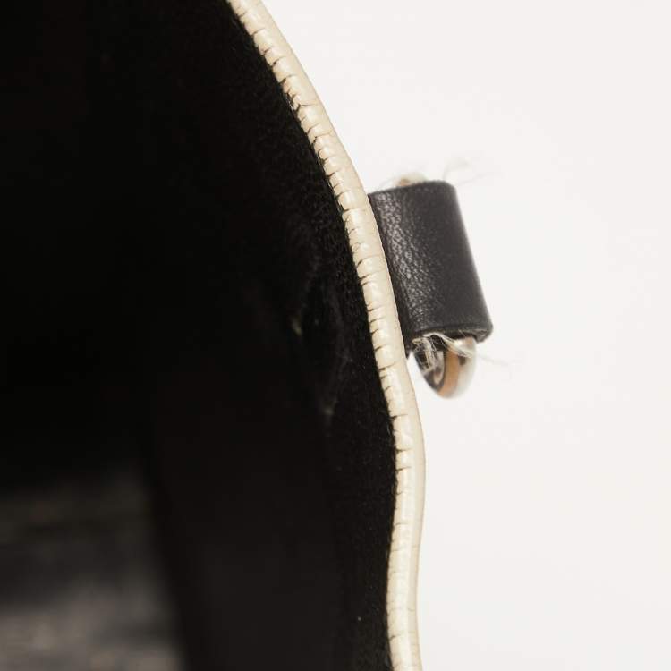 Pre Owned Celine Tri Color Watersnake and Leather Nano Luggage Tote