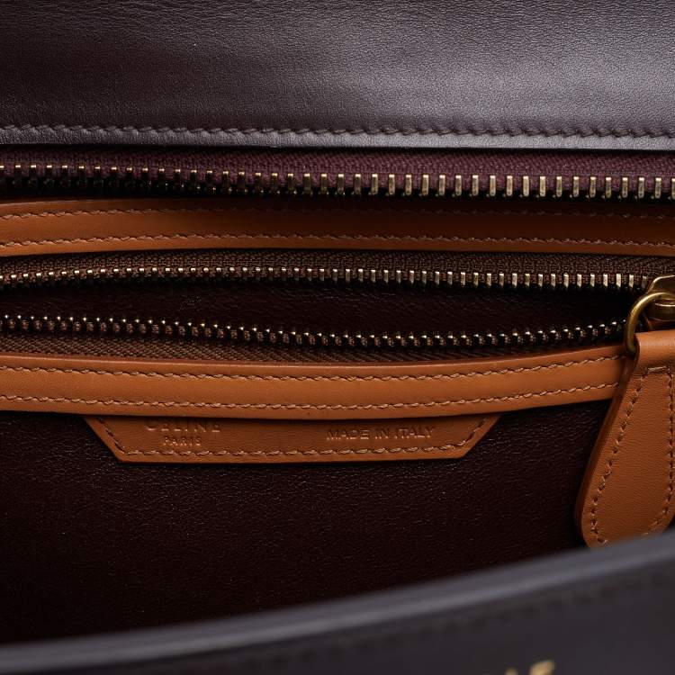 Pre Owned Celine Multicolor Leather Micro Luggage Tote