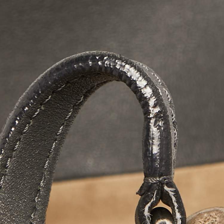 Pre Owned Celine Black/Grey Leather All Soft Shoulder Bag