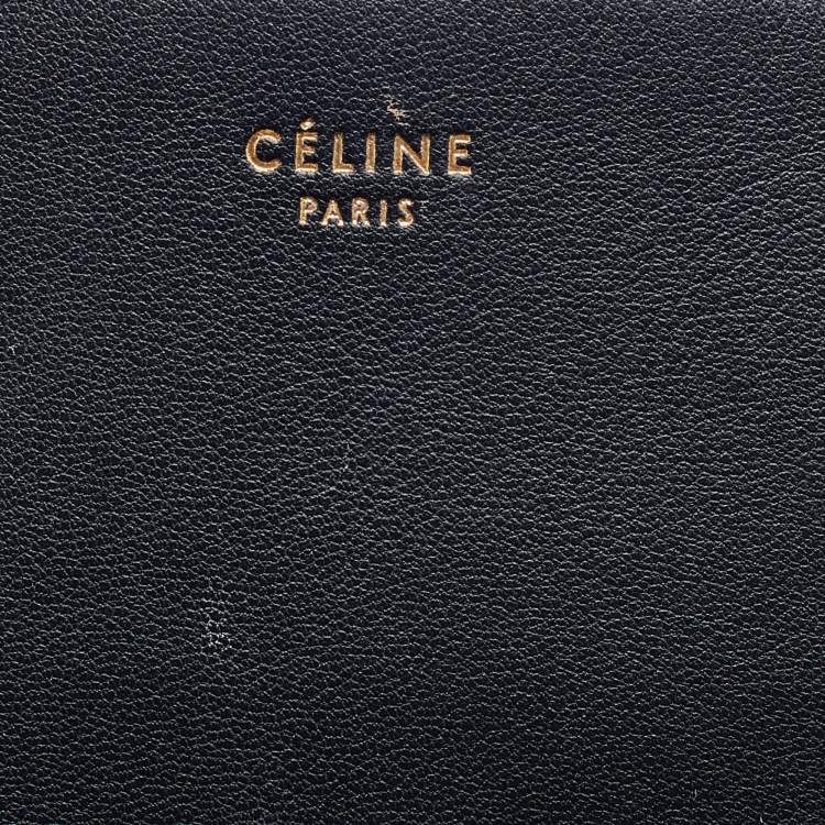 Pre Owned Celine Black Leather Zip Pouch