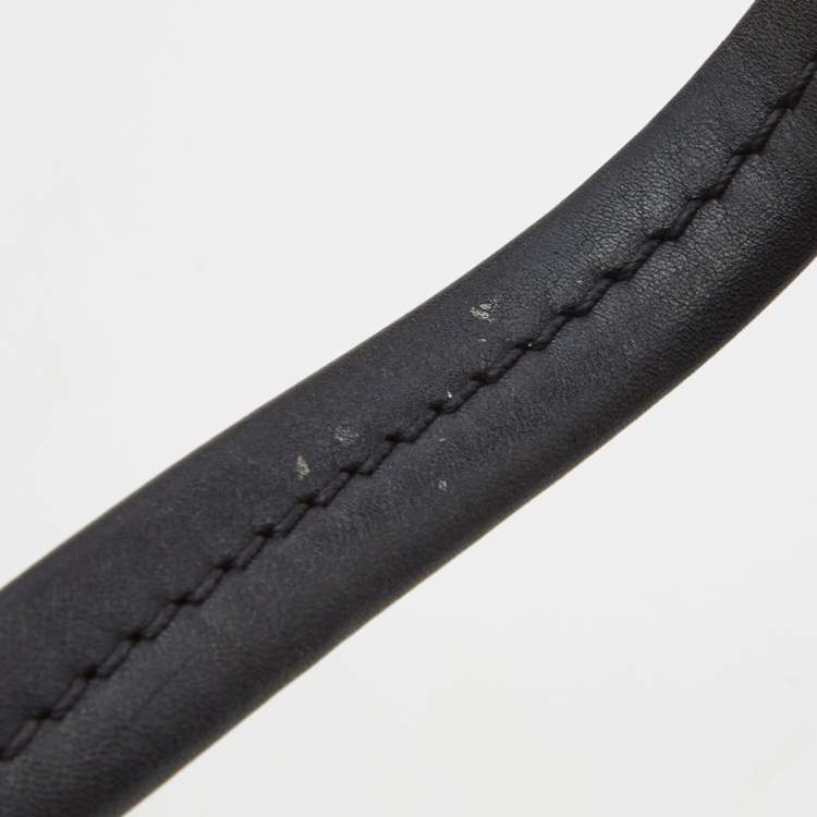 Pre Owned Celine Cream/Black Canvas and Leather Cabas Phantom Tote