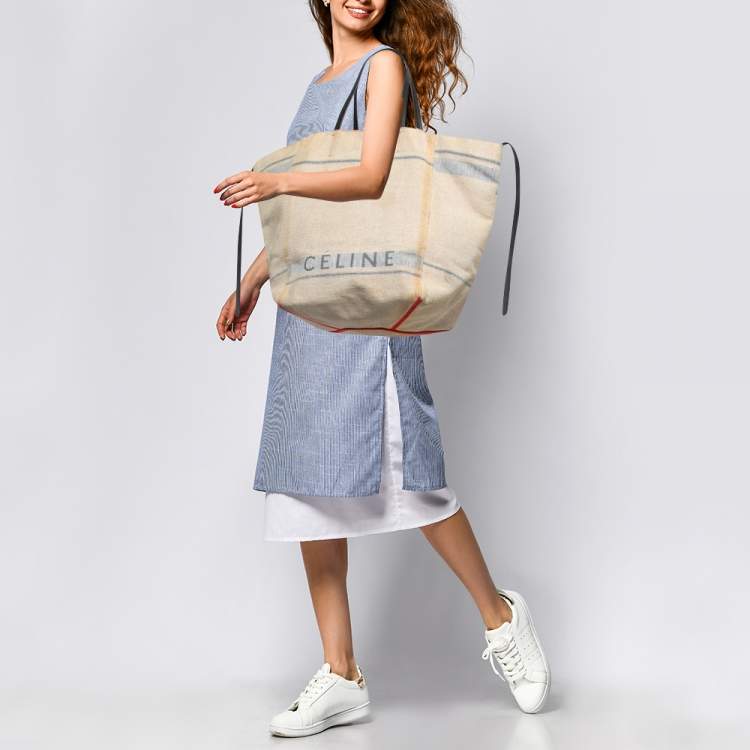 Celine Made In Tote Bag Natural Canvas