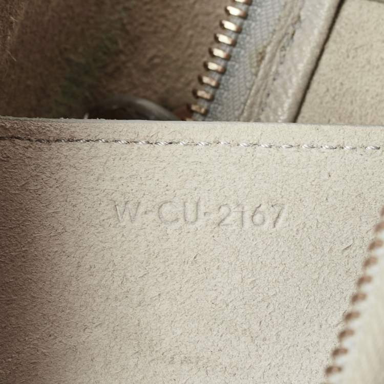 Pre Owned Celine Grey Leather Micro Belt Top Handle Bag
