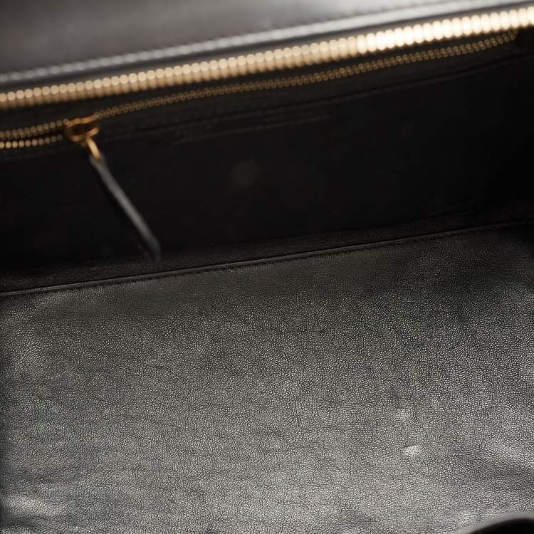 Pre Owned Celine Tricolor Watersnake and Leather Mini Luggage Tote
